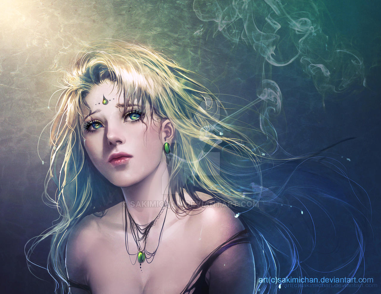 Sakimichan Lady of the Earth Digital Painting