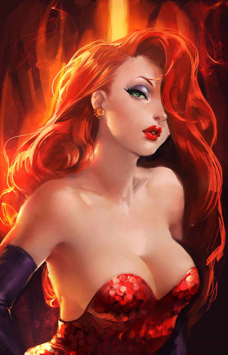 Jessica Rabbit. by sakimichan
