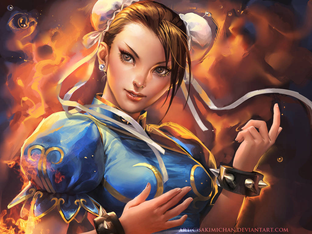 Chun Li by sakimichan