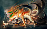 Nine Tailed fox and Pup