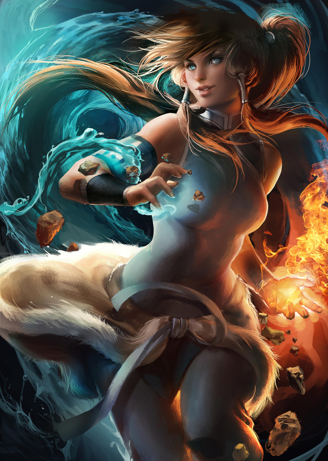 korra by sakimichan