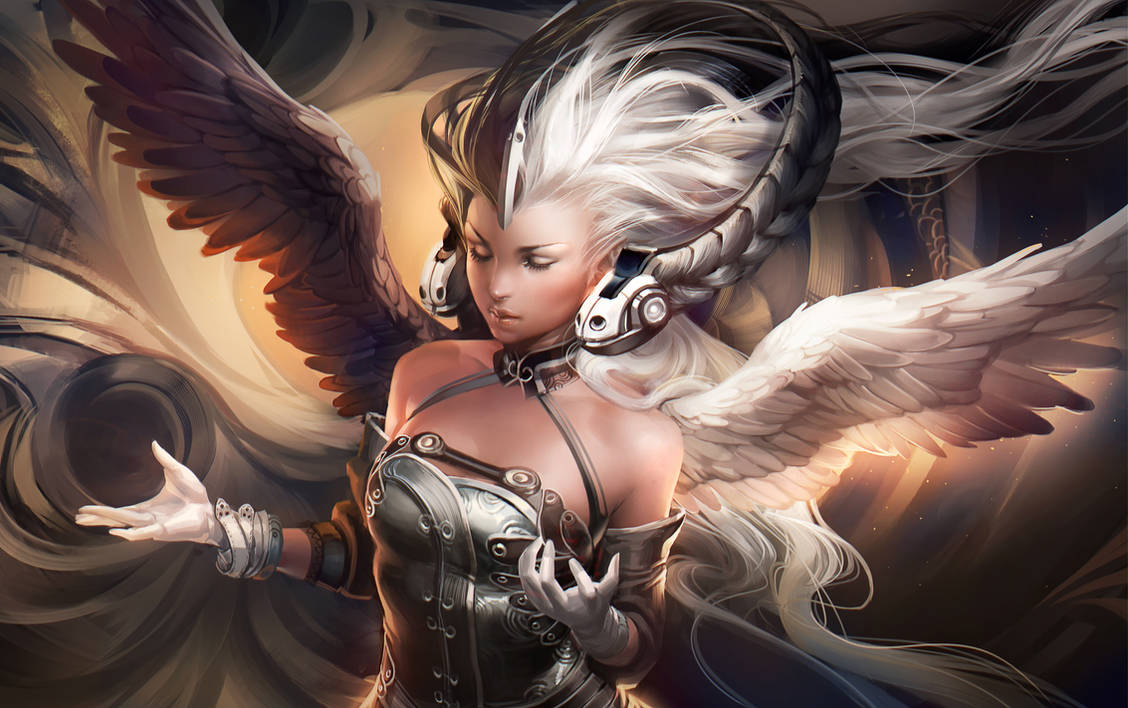 Yin Yang Goddess by sakimichan