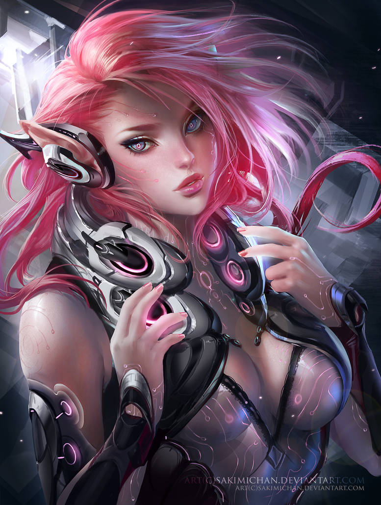 Sci-Fi Elf by sakimichan