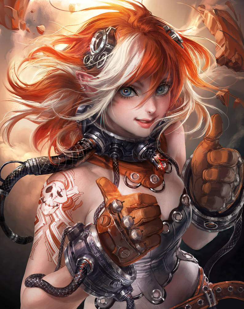 Thumbs up by sakimichan