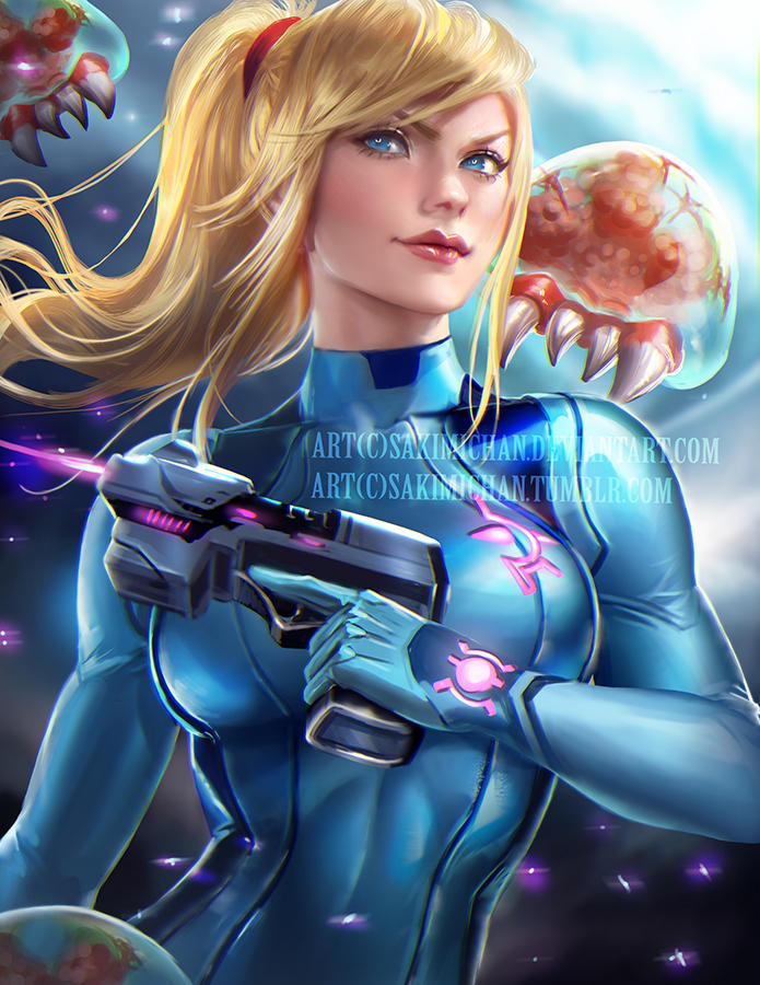 Samus by sakimichan on DeviantArt