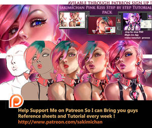 Pink Kiss girl Tutorial pack