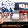 Front view head step by step tutorial pack