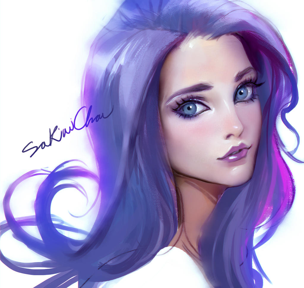 Portrait experiemental01(livestreaming!) by sakimichan
