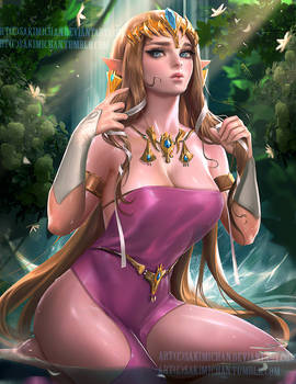 Waterfall Break Zelda .NSFW optional.