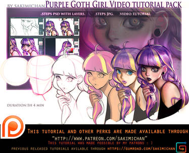 Gothic Purple video tutorial pack .promo.