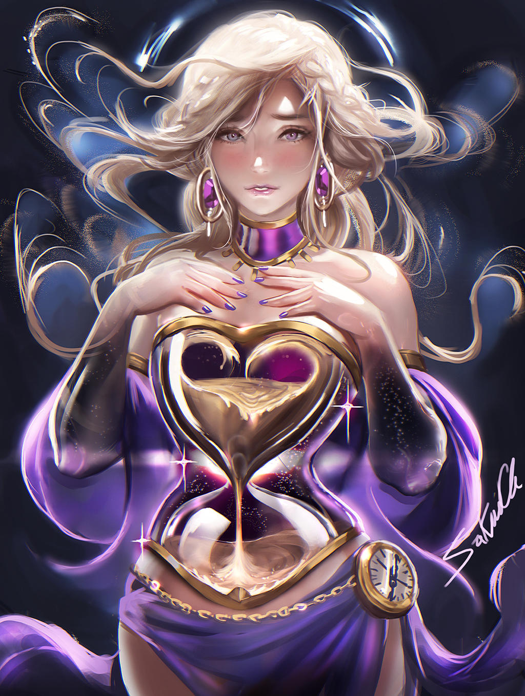 Hour Glass Goddess speedpaint