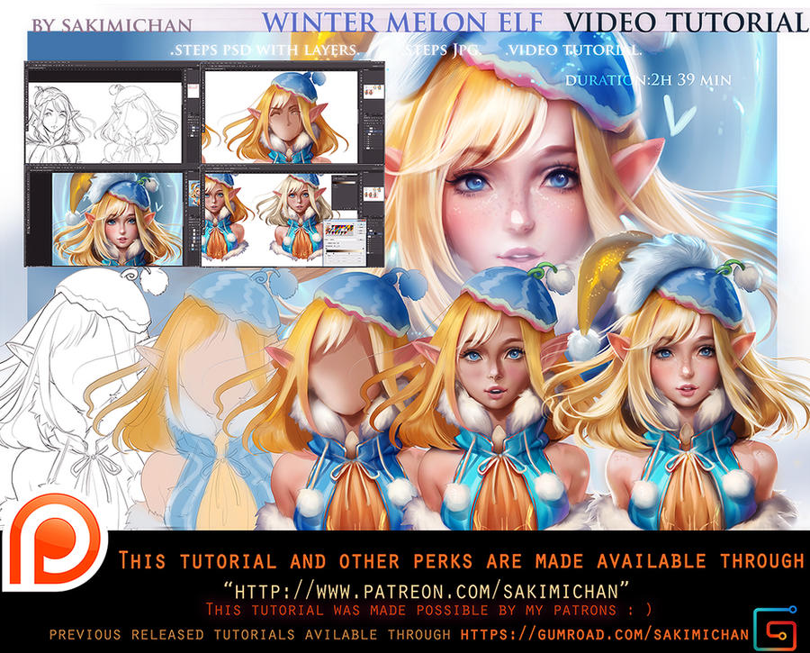 Winter Melon Elf tutorial pack.promo.