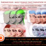 Female Male face variation video tutorial pack