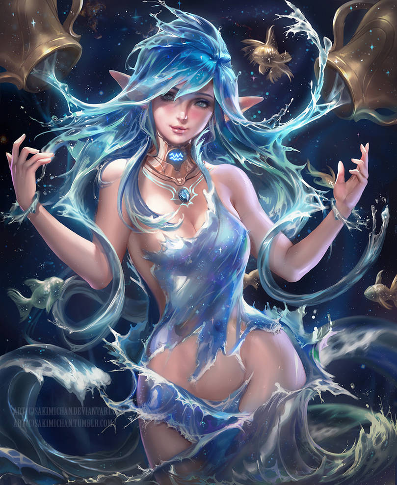 Horoscope series .:Aquarius. by sakimichan