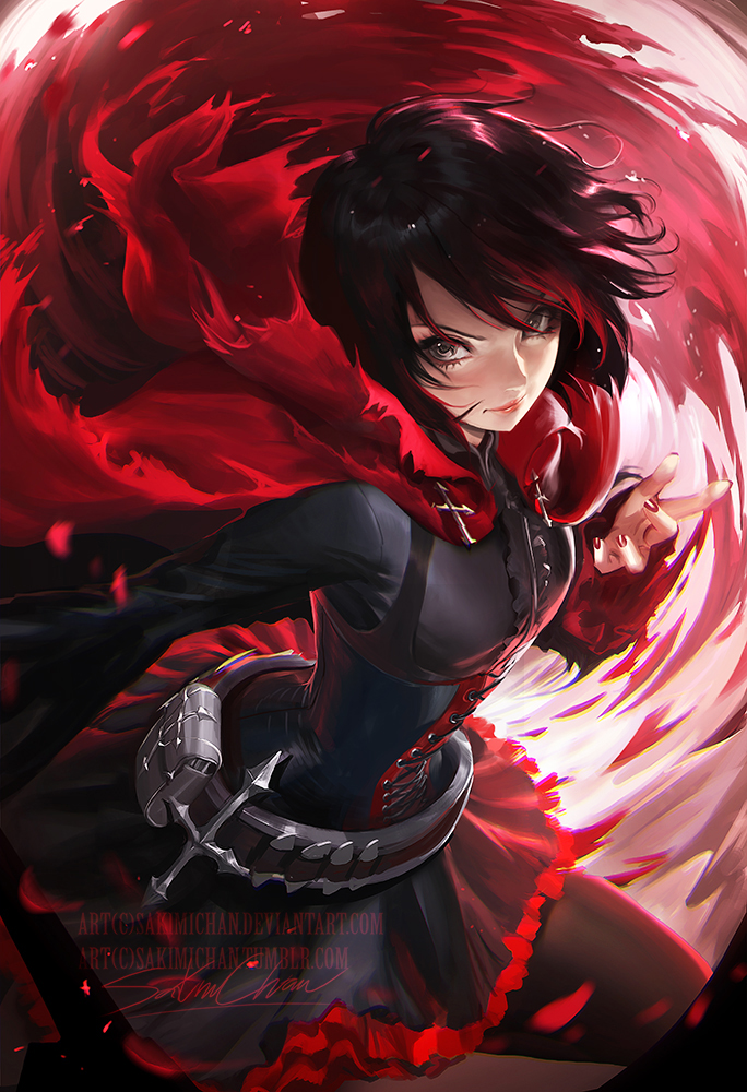 Ruby red by sakimichan