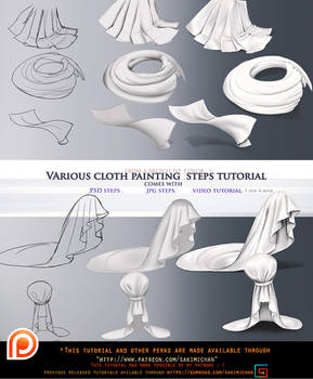 Cloth variation step by step tutorial pack.promo.