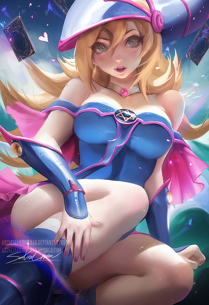Dark Magician Girl by sakimichan