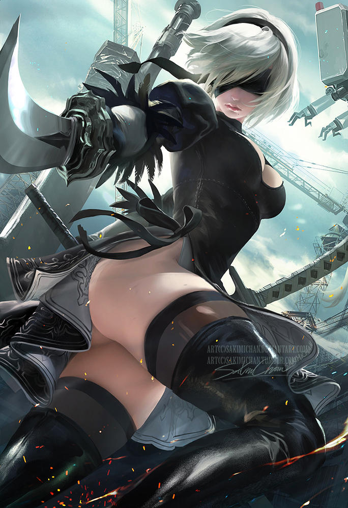 2B nsfw Optional By Sakimichan On DeviantArt 2b-nsfw-optional-by-sakimichan-on-deviantart