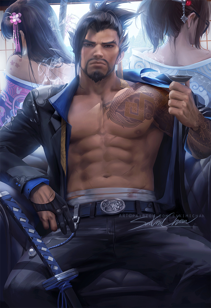 Hanzo suit by sakimichan