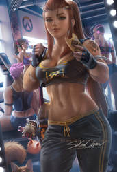 Brigitte gym day