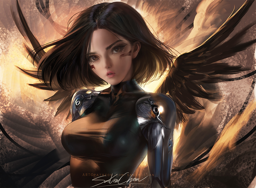 Battle Angel Alita Rework Tutorial Final Render by sakimichan