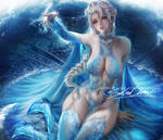 Platium Ice Queen v2 by sakimichan