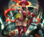 Pyra pinup by sakimichan