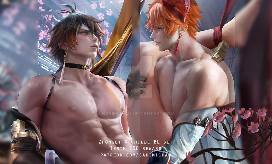 Zhongli Childe Yaoi By Sakimichan On Deviantart Zhongli Childe Yaoi By Sakimichan On Deviantart