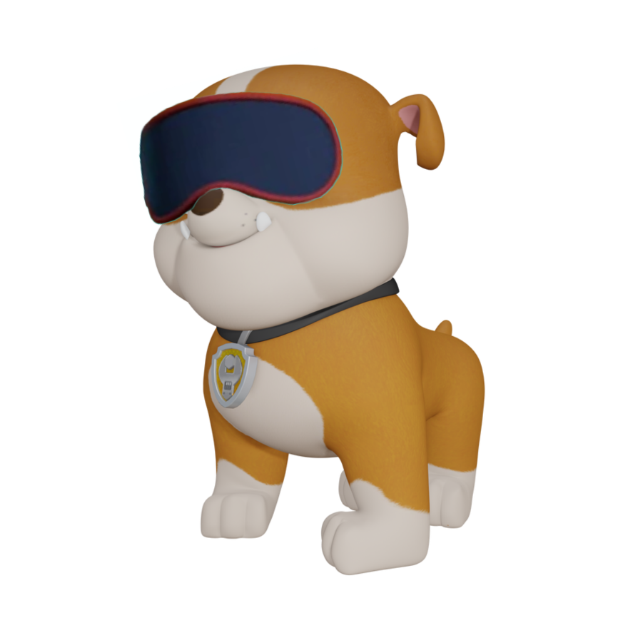 Rubble with sleep mask by skaterdude25 on DeviantArt