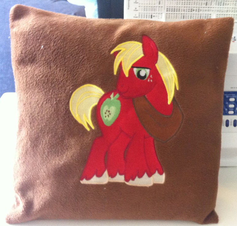 Embroidered Big Macintosh Fleece Pillow