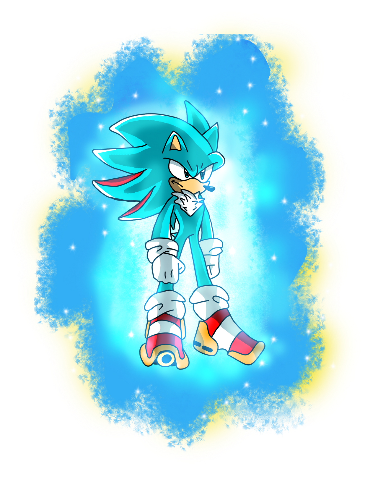 Shadic Hyper Blue Super Shadic Blue by ChaosCola2 on DeviantArt