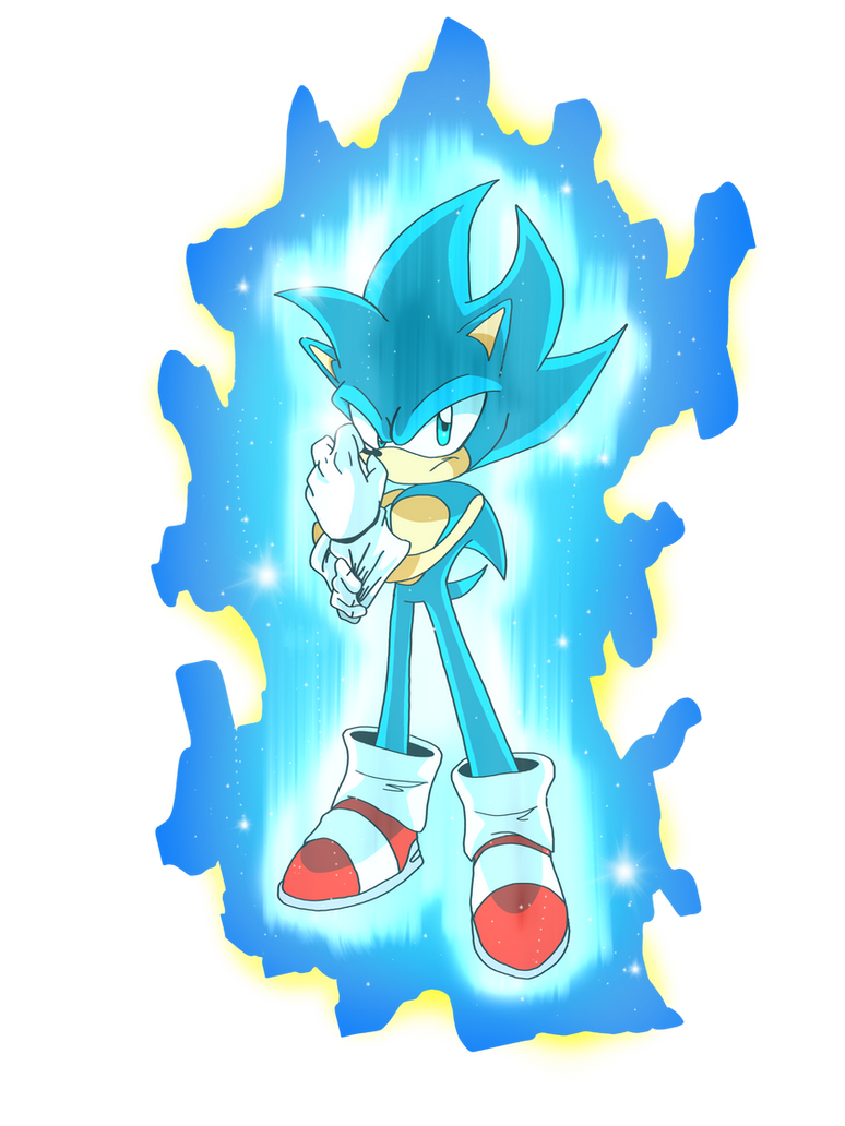 Power Beyond Super Sonic God: Super Sonic Blue by ChaosCola2 on DeviantArt
