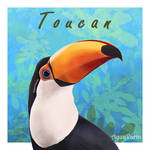 Toco Toucan Study #30 by AquaVarin