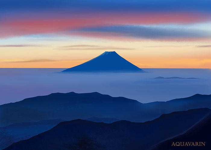 Mount Fuji Study #2 by AquaVarin on DeviantArt