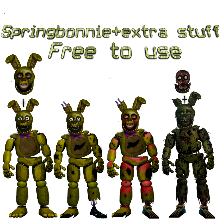 Spring Bonnie Pack Springbonnie/Springtrap pack by NightmareFreddy05 on DeviantArt
