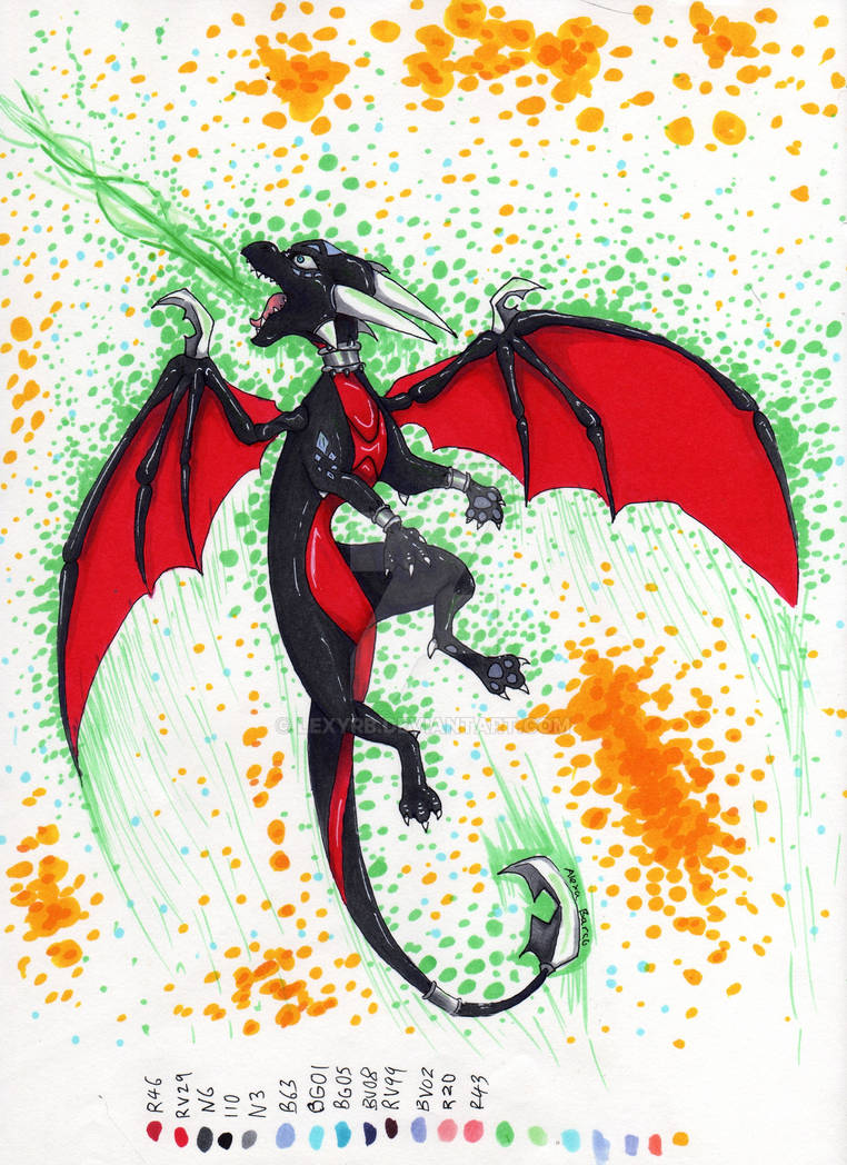 Cyndro Cynder (with color scheme) by lexyrb on DeviantArt