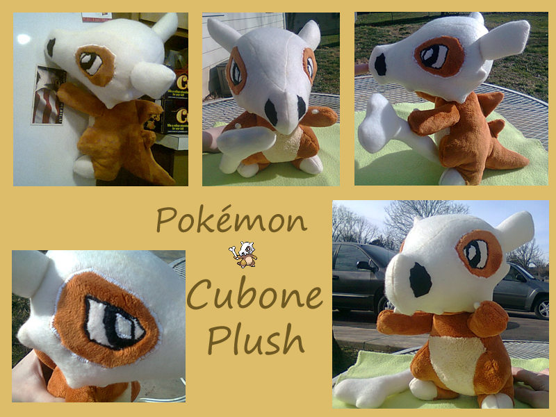 Cubone Plush by methuselah alchemist on DeviantArt