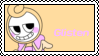 yellow stamp featuring glisten and the text "Glisten" yellow stamp featuring glisten and the text "Glisten"