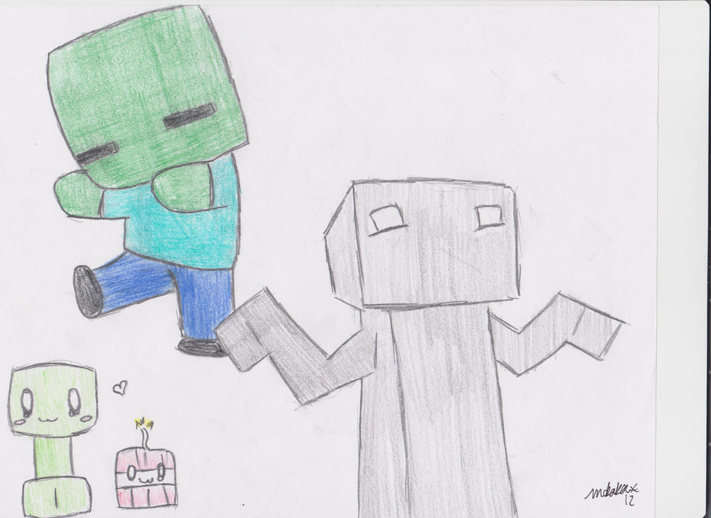 Minecraft Drawing by MalloryyRenee on DeviantArt