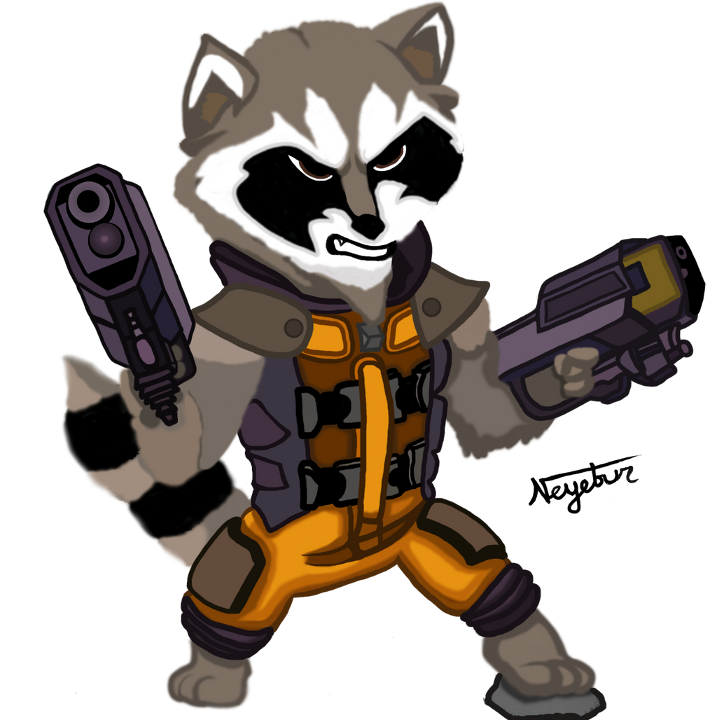 Rocket Racoon by Neyebur on DeviantArt