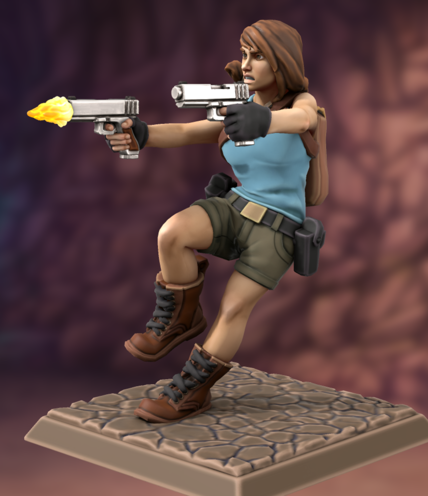 Lara Croft Classic Gunfight