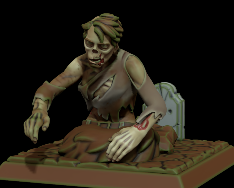 Zombie Emerging from Grave