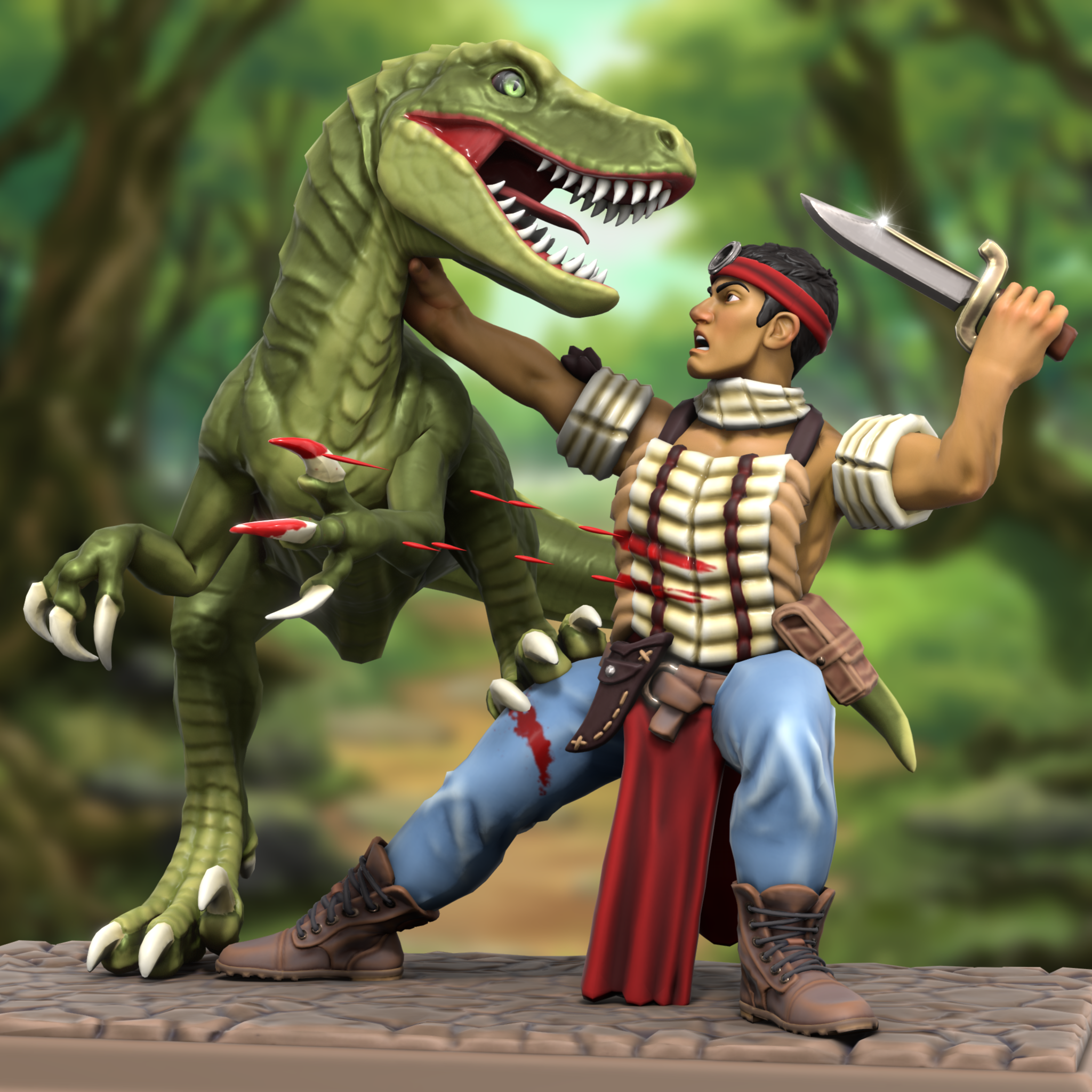 Turok: Dinosaur Hunter - N64 Box Art
