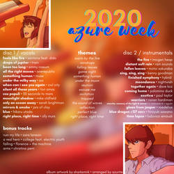 Azure Week 2020 Fanmix - Back Cover