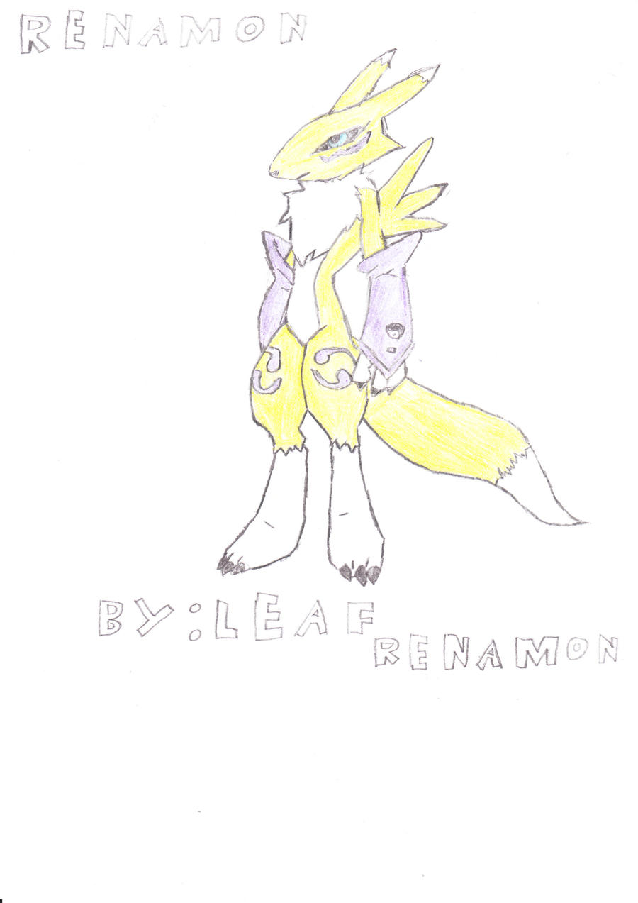 Thomson Rennymon Renamon Coloured by Leaf-Renamon on DeviantArt