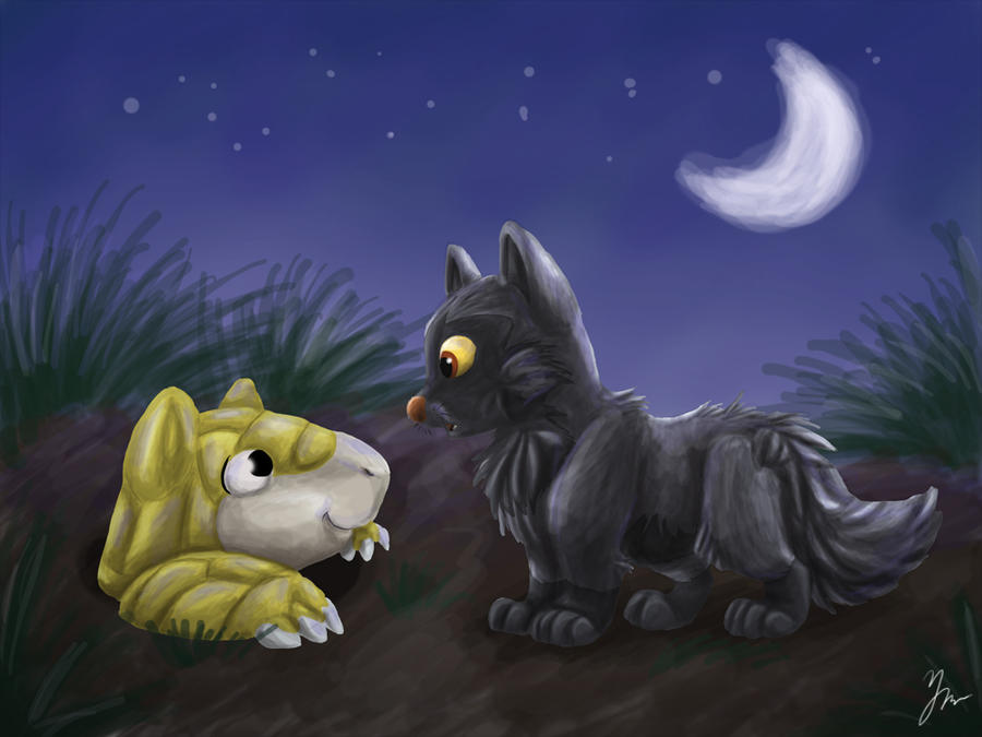 Sandshrew and Poochyena