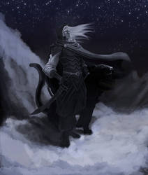 Drizzt and Guenhwyvar.