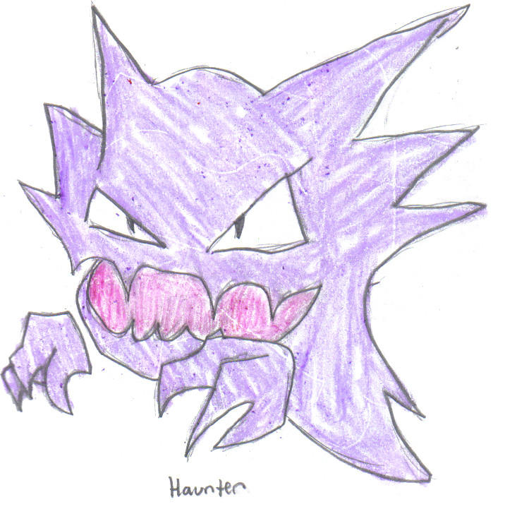Haunter Drawing by NexEvo on DeviantArt