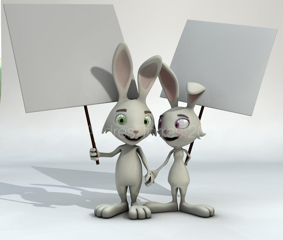 Rabbits by andrestorres12 on DeviantArt