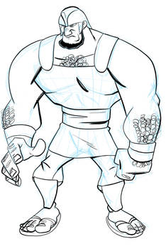 Goliath of Gath Animation Character Design
